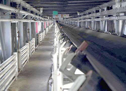 Sistema de transporte de correia fechado